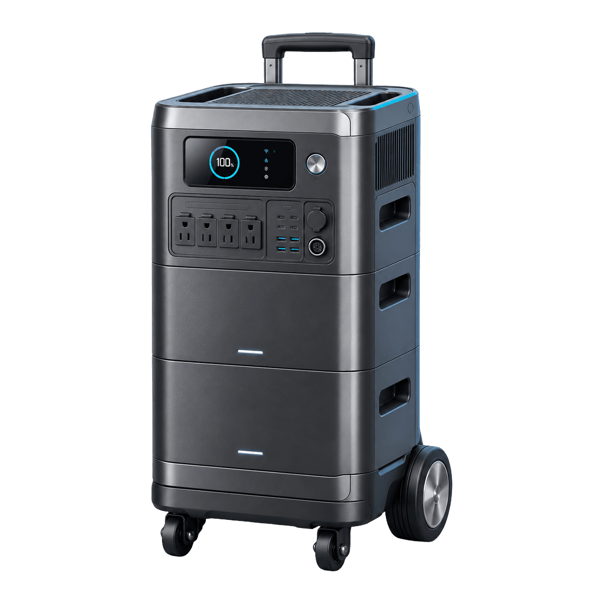 Independent editorial illustration of the BLUETTI Elite 400 — not an official manufacturer photograph.
