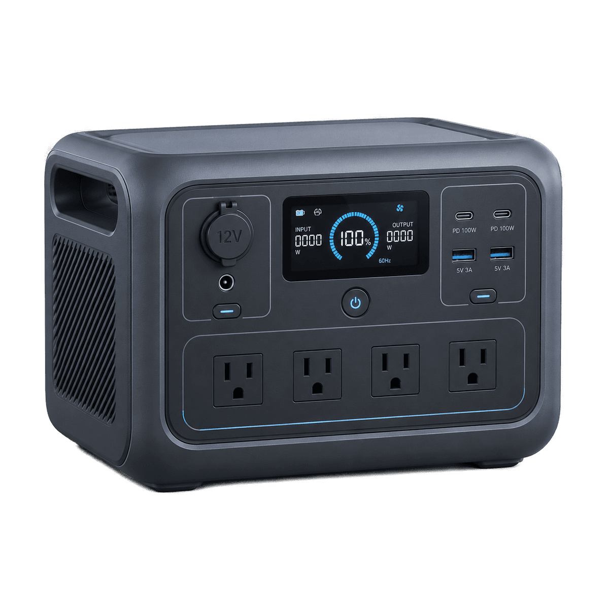 Independent editorial illustration of the BLUETTI Elite 100 V2 — not an official manufacturer photograph.