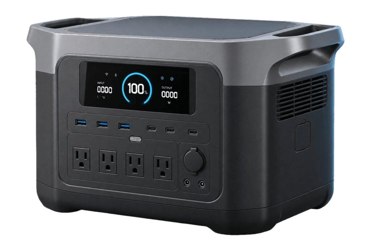 Original illustrative render representing a large portable power station — not an exact photograph of the EcoFlow DELTA 2 Max.