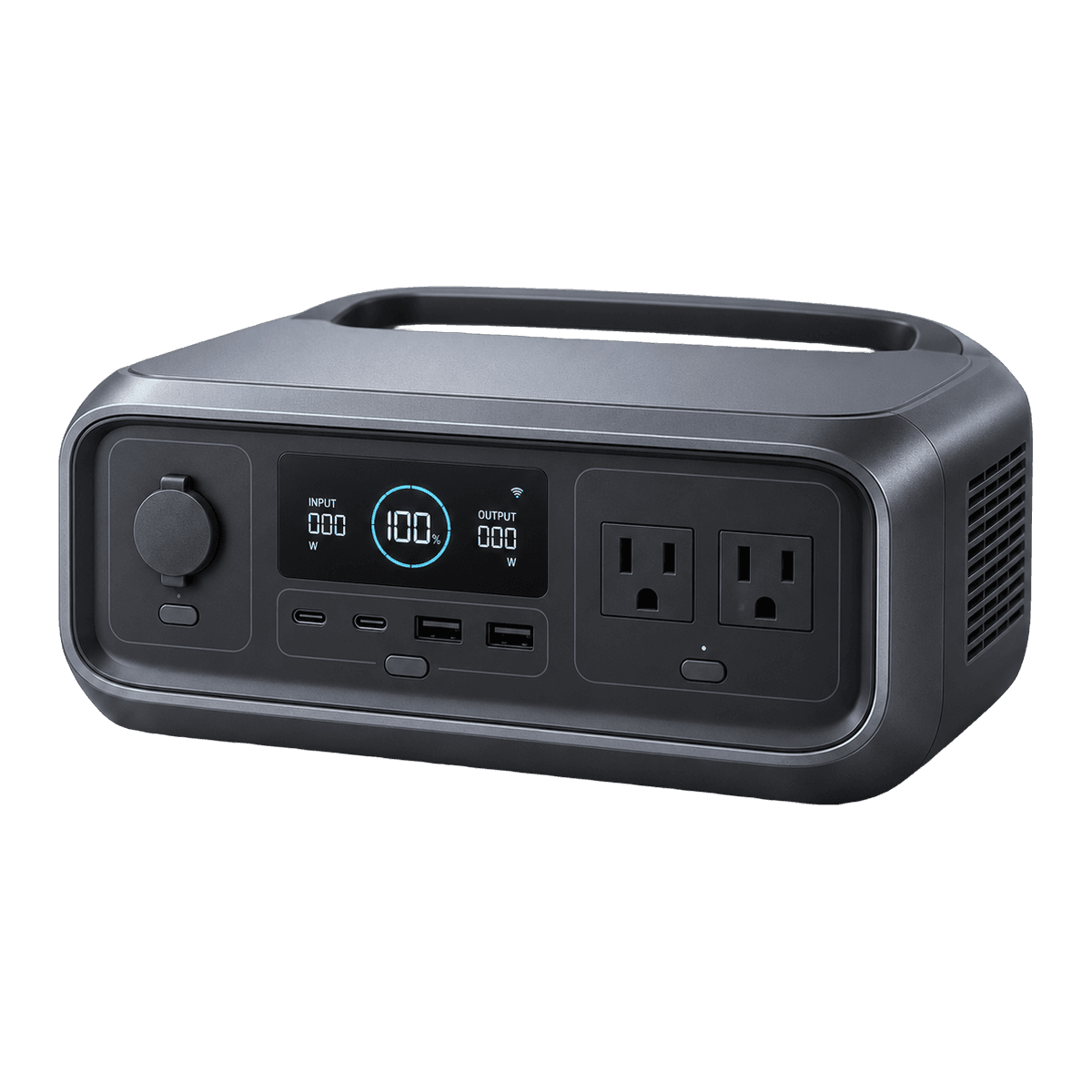Independent editorial illustration of the EcoFlow RIVER 3 — not an official manufacturer photograph.