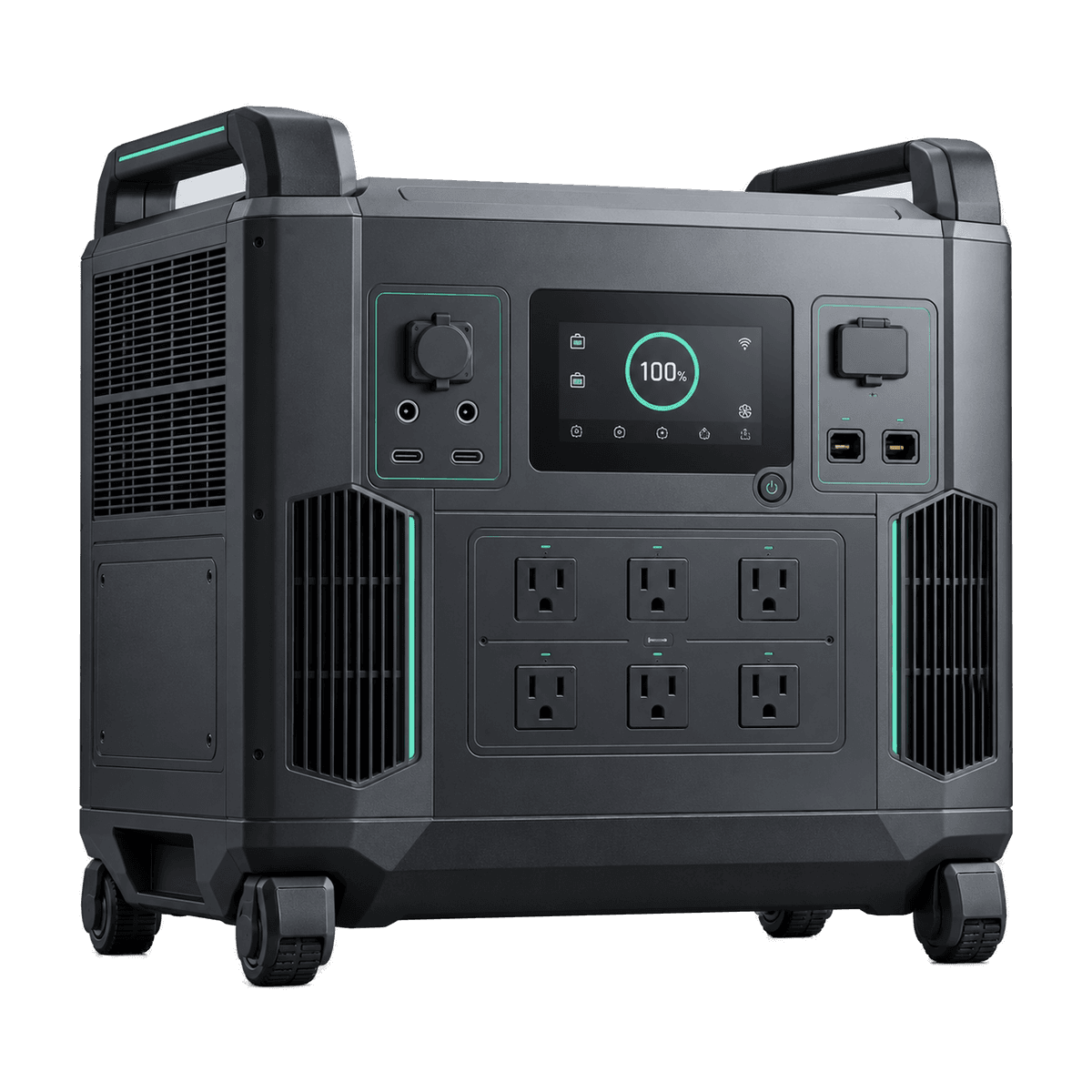 Independent editorial illustration of the Growatt HELIOS 3600 — not an official manufacturer photograph.